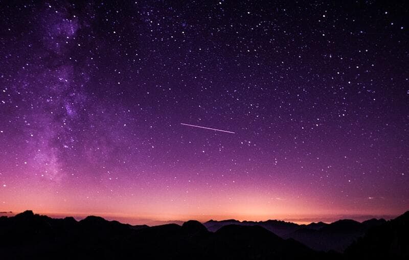 Starry night sky representing the infinite possibilities and manifestation energy of angel number 111